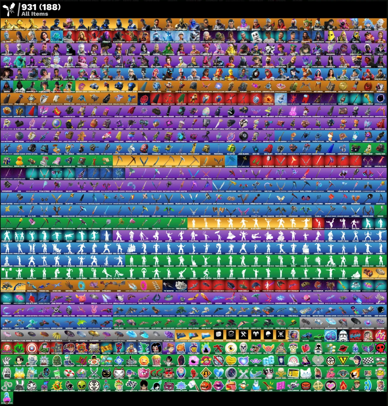 FN | OG STW | CHANGE MAIL | 161 skins (36 paids)