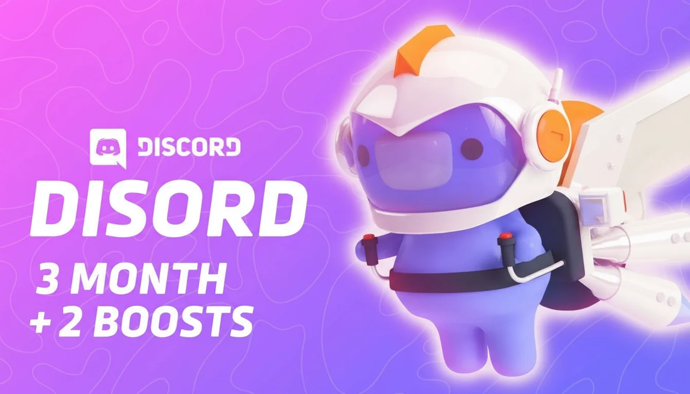 Discord Nitro - 3 МЕСЯЦА TRIAL +2 БУСТА