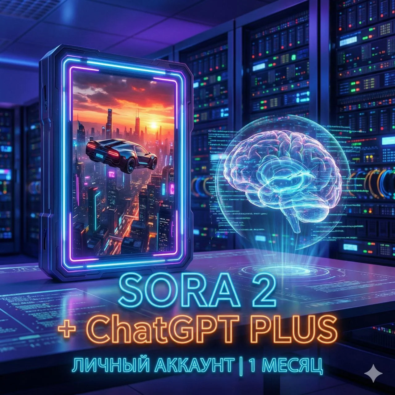 Аккаунт SORA1+2|GPT 5.2 PLUS| 1 МЕСЯЦ
