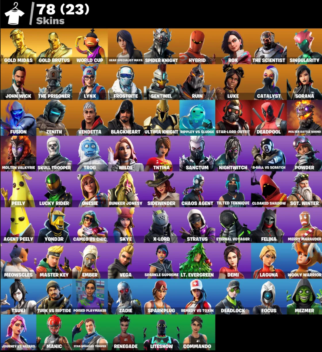 FN | CHANGE EMAIL | Merry Mint Axe + 78 skins