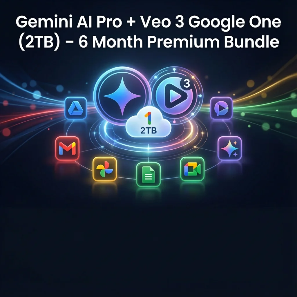Gemini AI Pro +Veo 3 Google One (2 ТБ) – 6 месяцев