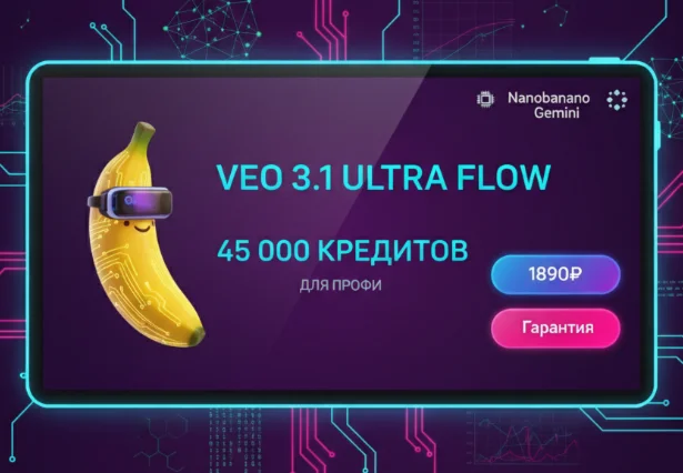 Veo 3.1 Ultra + NanoBanano + Gemini 1 месяц + гарантия