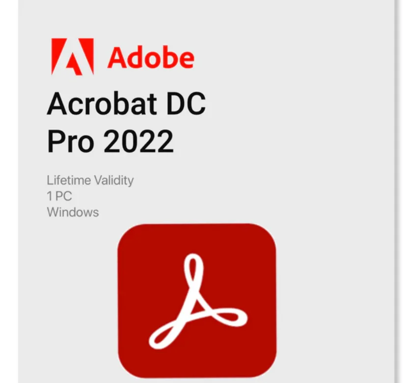 Adobe Acrobat Pro DC 2022 Windows 1 устройство, пожизне