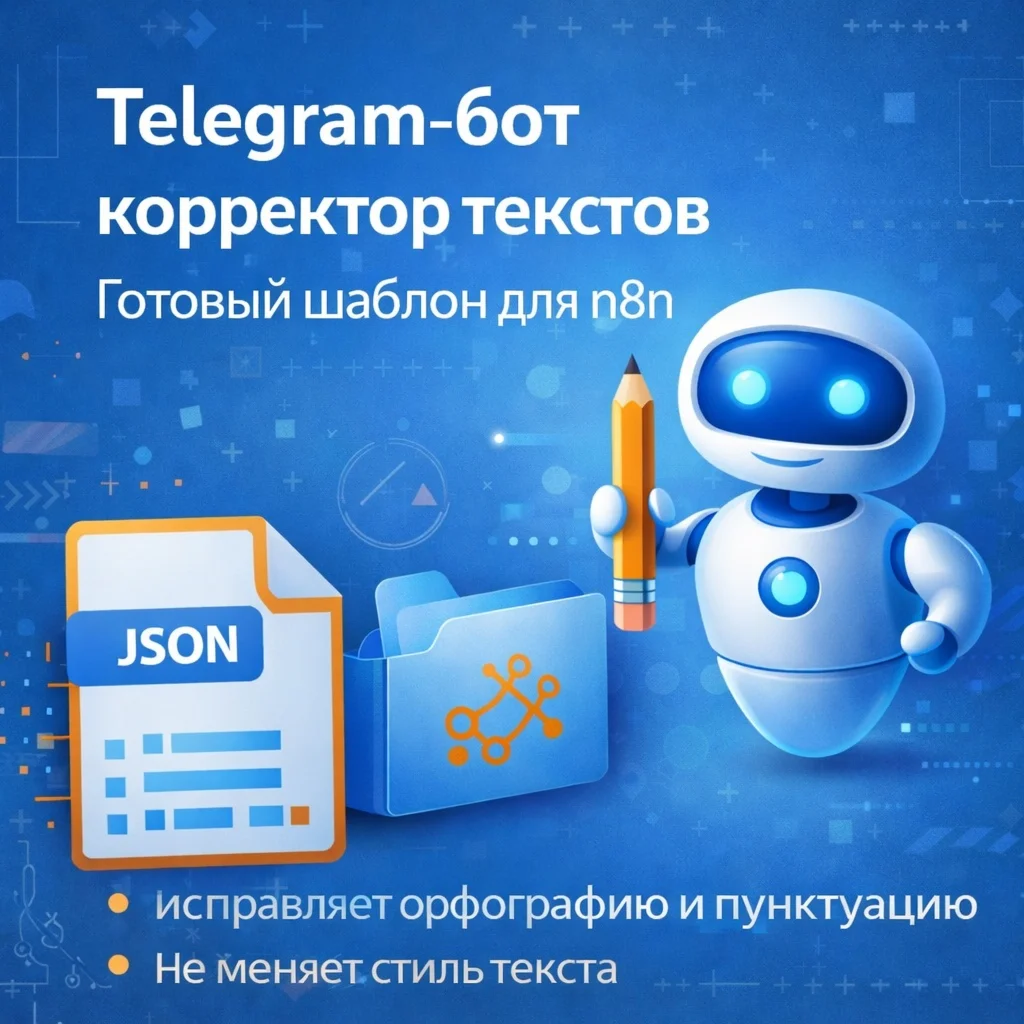 Telegram text correction bot (n8n template)