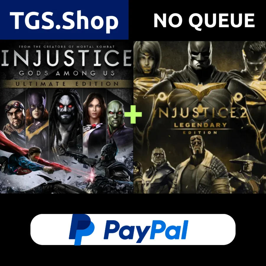 Injustice + Injustice 2 ALL DLC | STEAM | PAYPAL