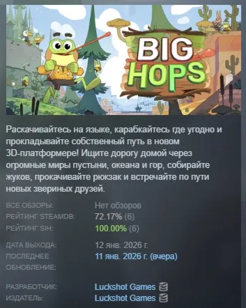 Big Hops АВТОДОСТАВКА STEAM РОССИЯ