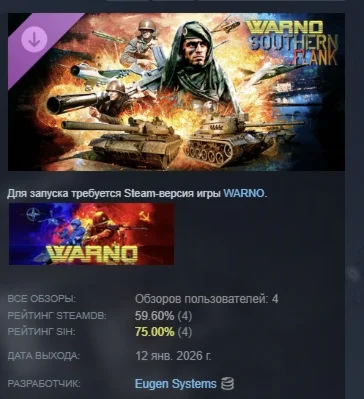 WARNO - Nemesis #5 - Southern Flank АВТО STEAM РОССИЯ