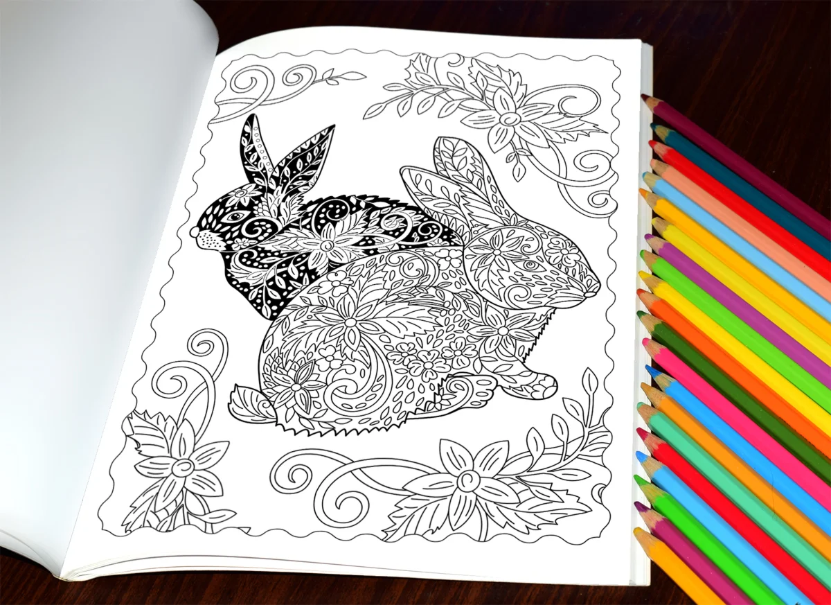 Funny Bunny Coloring pages