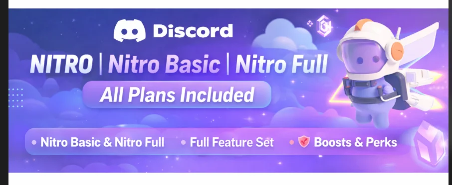 ✨ DISCORD NITRO ✨ ★ 1–3–12 МЕС. • 2 BOOST ★ ПОЛНЫЙ ДОСТ