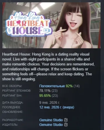 Heartbeat House: Hong Kong АВТОДОСТАВКА STEAM РОССИЯ