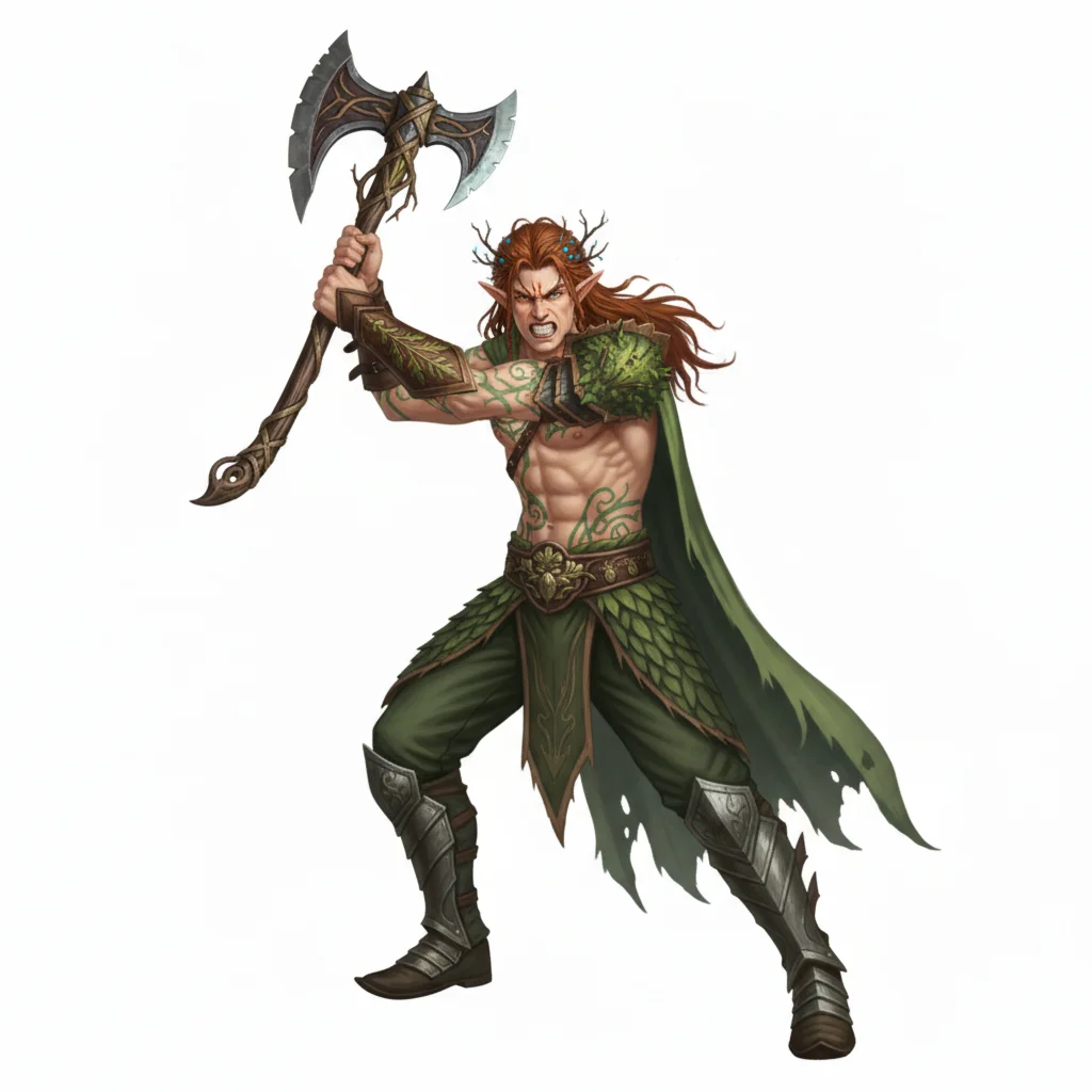 Elf Tan for 3D printing, a character for a video game