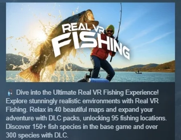 Real VR Fishing АВТОДОСТАВКА STEAM РОССИЯ
