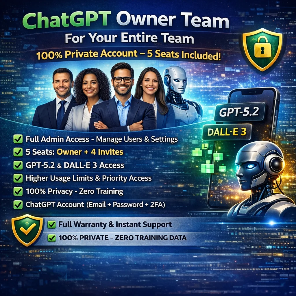 ChatGPT 5.2 Business Team | Owner account | 1 месяц