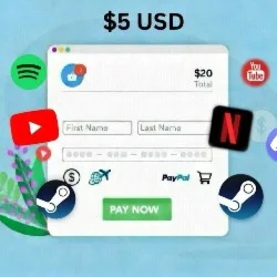 $5 ГЛОБАЛЬНАЯ КАРТА ДЛЯ ВСЕХ ОНЛАЙН-СЕРВИСОВ