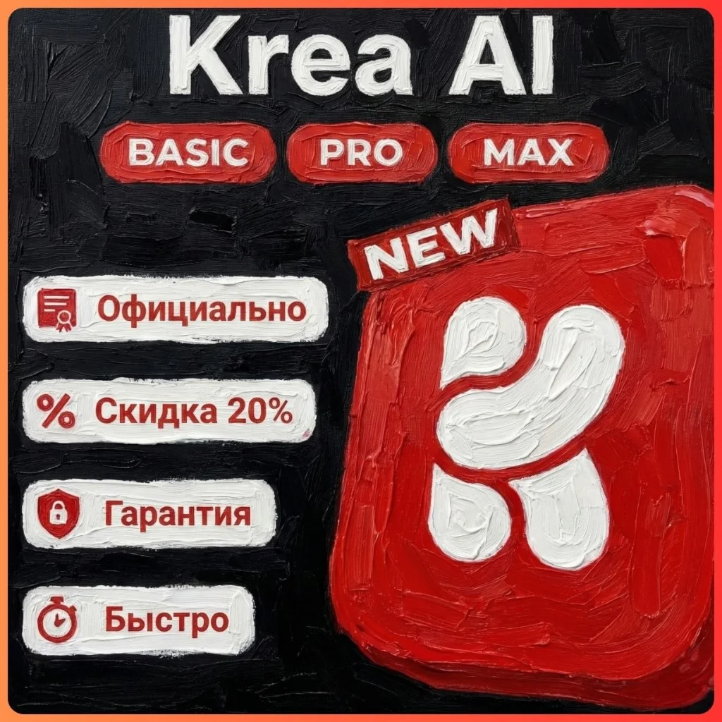 [ BASIC ] [ PRO ] [ MAX ]  Продление - Подписка Krea AI