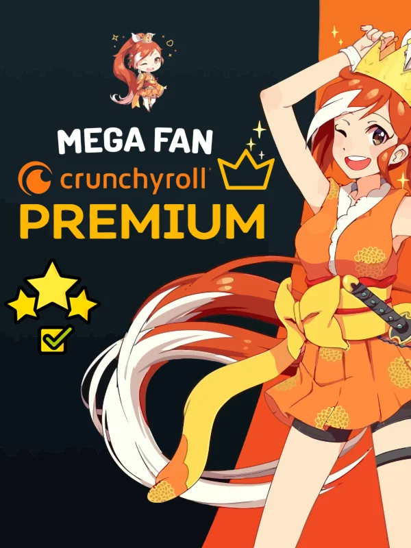⭐🔥 Crunchyroll Mega Fan Полная 12-месячная учетная зап