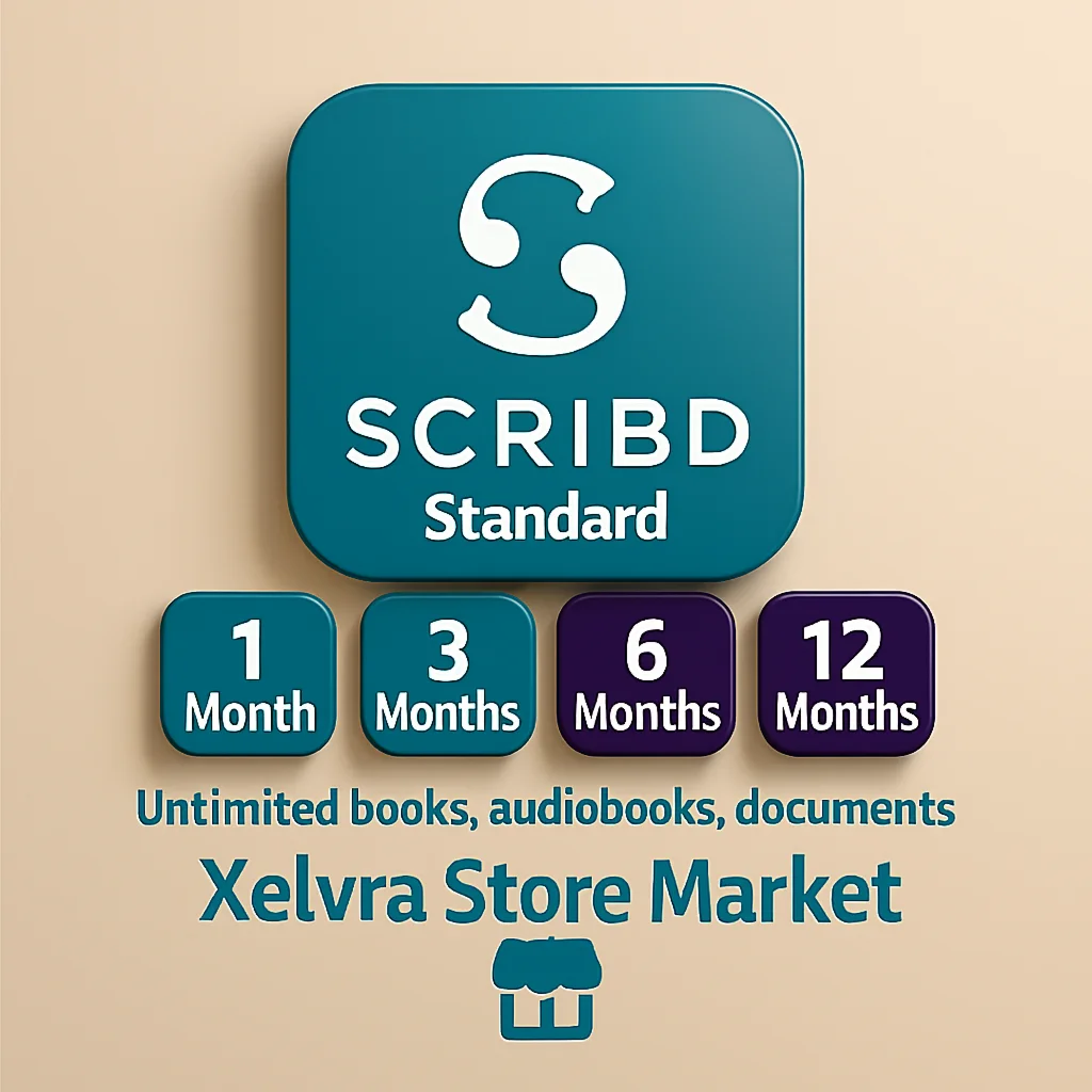   Scribd Premium — 1/3/6/12 месяцев