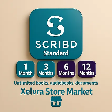 📚 Scribd Premium — 1/3/6/12 месяцев