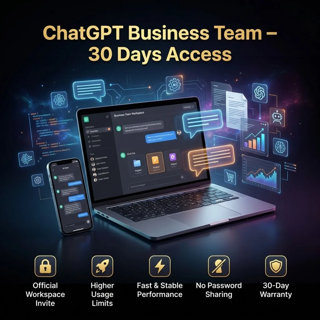 ChatGPT Business Team (30 Days) | Instant Invite + Warr