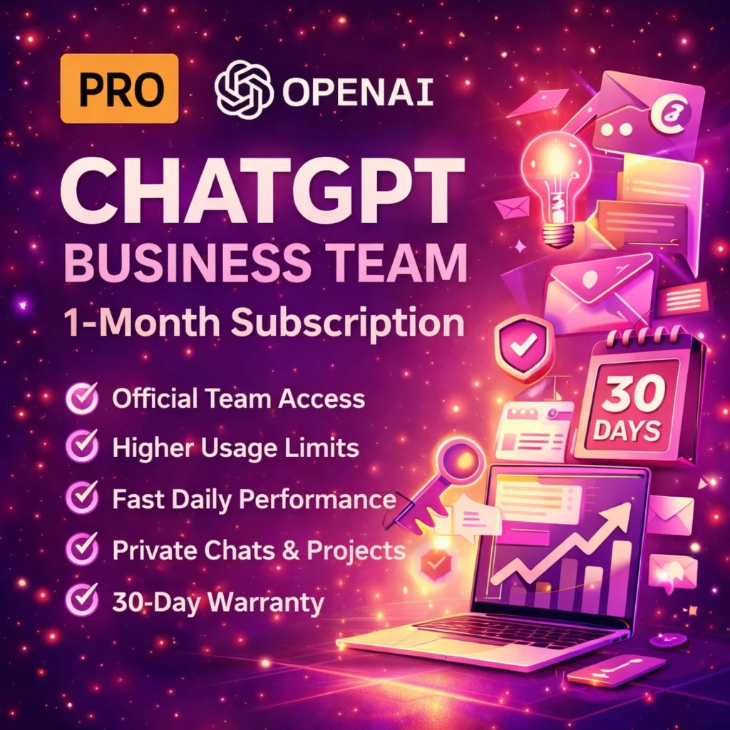 ChatGPT Business Team (30 Days) | Instant Invite + Warr