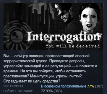 Interrogation: You will be deceived STEAM GIFT РОССИЯ