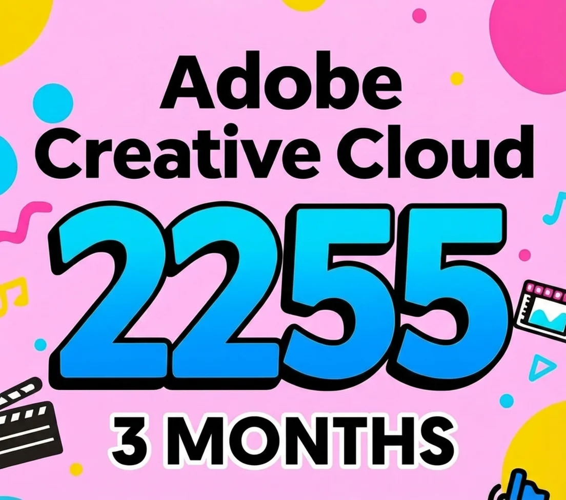 ADOBE CREATIVE CLOUD 3 MONTHS KEY