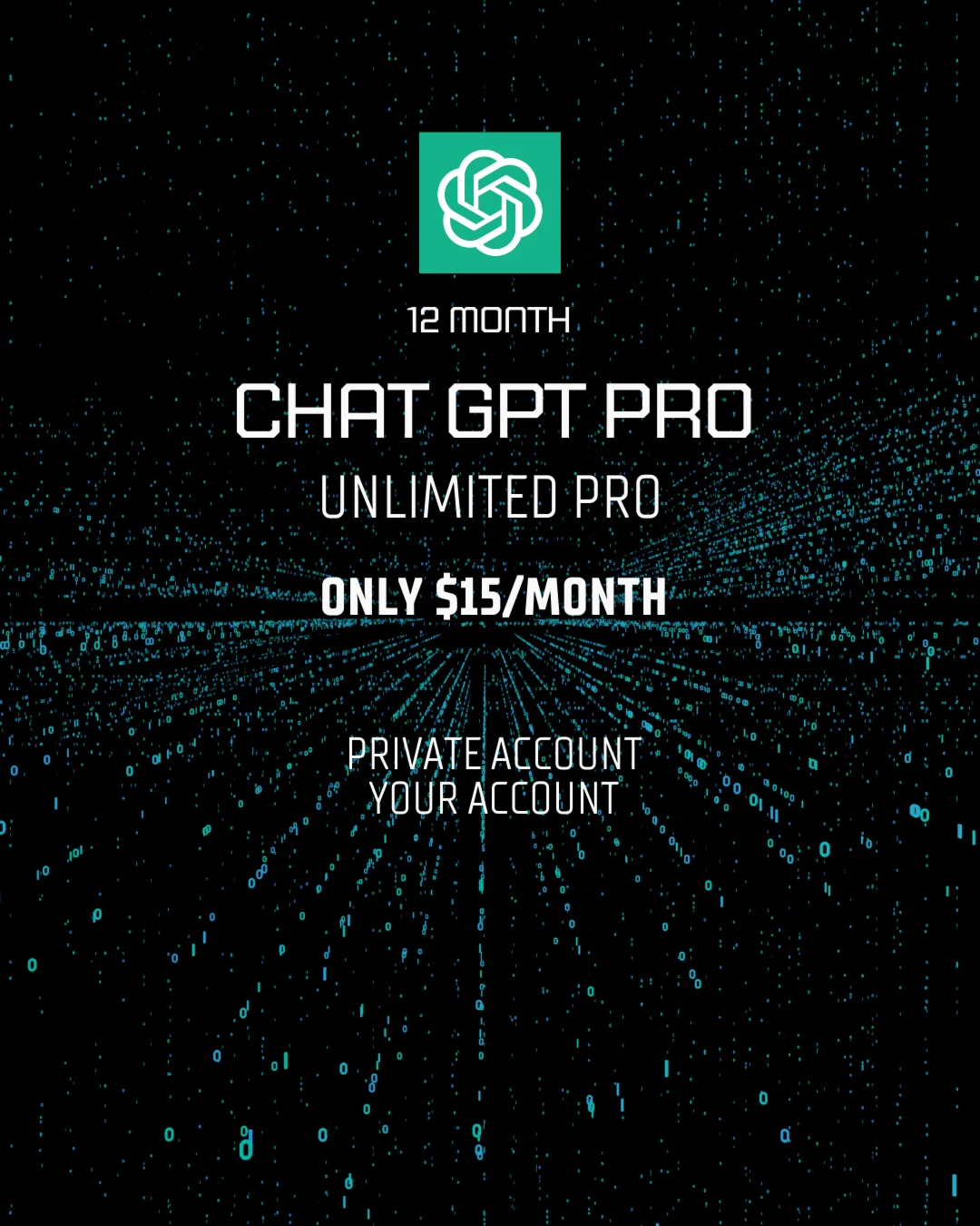 12 Month ChatGPT Pro Business | Unlimited pro usage