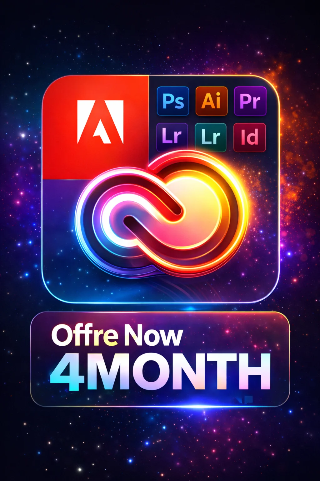 Adobe Creative Cloud All Apps – 4 Months Account
