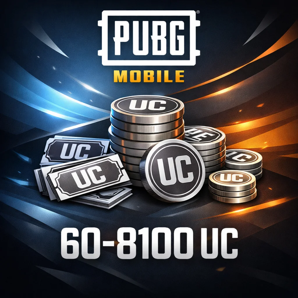 Пополнение PUBG Mobile UC 60–8100 автозачисление на UID