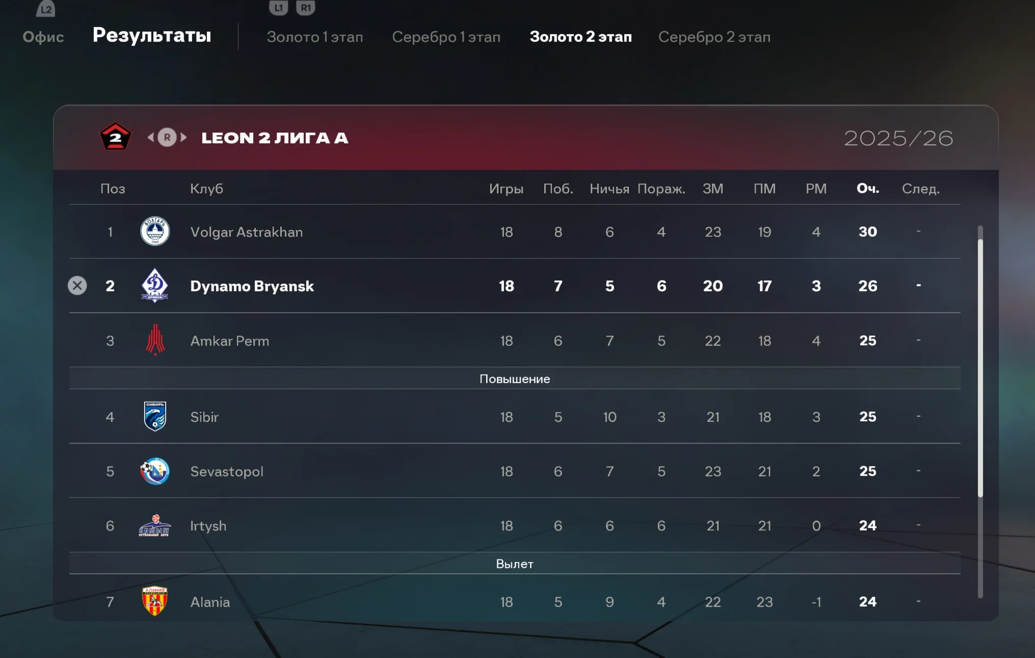 FC 26 - MFL и RUS лиги FC26 by Sergo TU 1.4.1