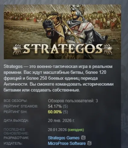 Strategos АВТОДОСТАВКА STEAM РОССИЯ