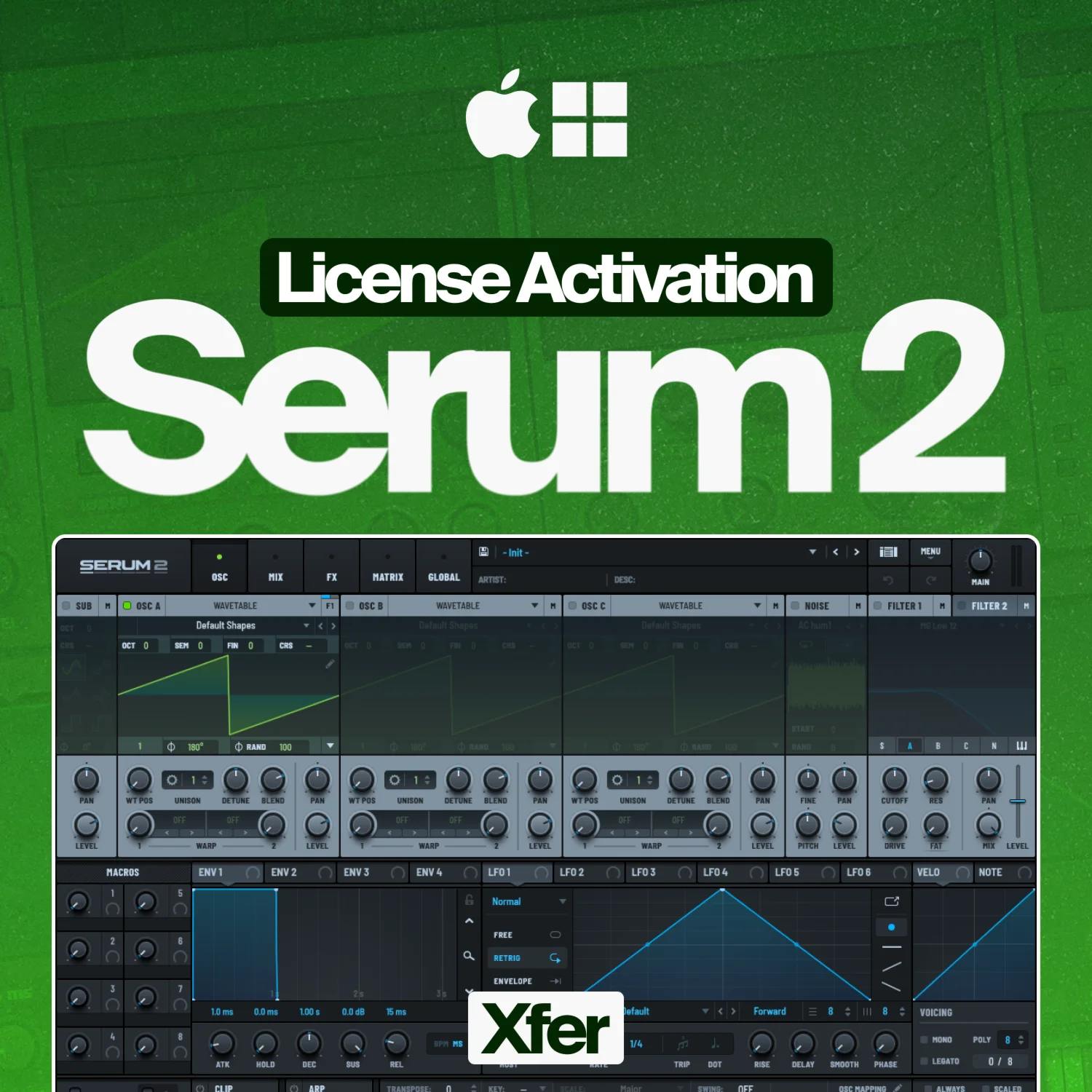 xFer Serum 2 [ЛИЦЕНЗИОННАЯ АКТИВАЦИЯ] Windows & MacOS
