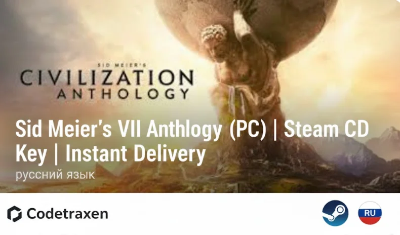 Sid Meier’s Civilization VI Anthology – PC Steam CD Key