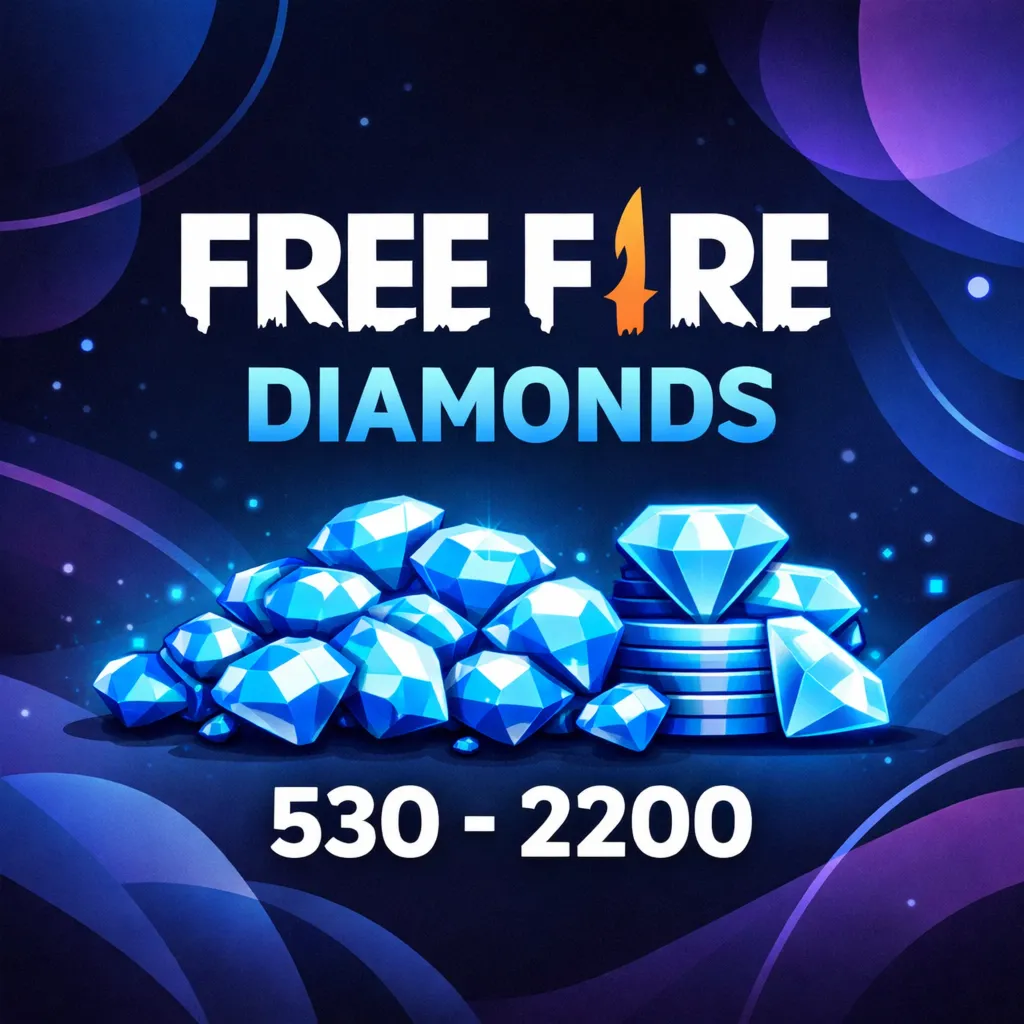 Free Fire алмазы 530–2200, донат, скины, боевой пропуск, подарочная карта