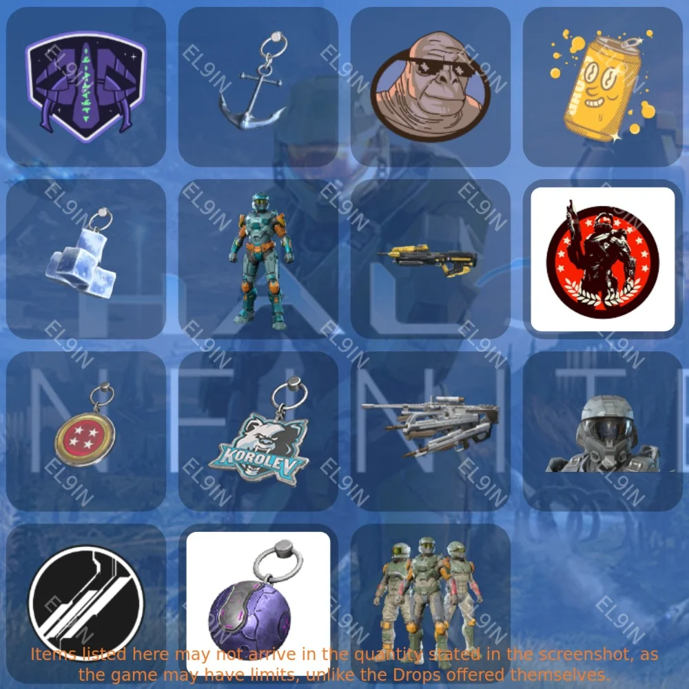 Halo Infinite⭐Twitch Drops15 предметов + 