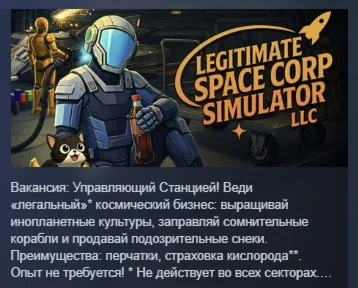 Legitimate Space Corp Simulator LLC STEAM РОССИЯ