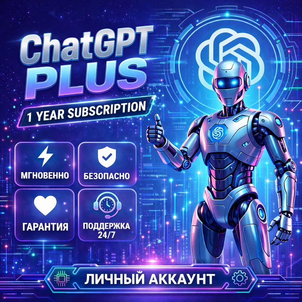 ChatGPT Plus 5.2 | SORA | 12 Months (1 Year) | Personal Account | Instant Delivery