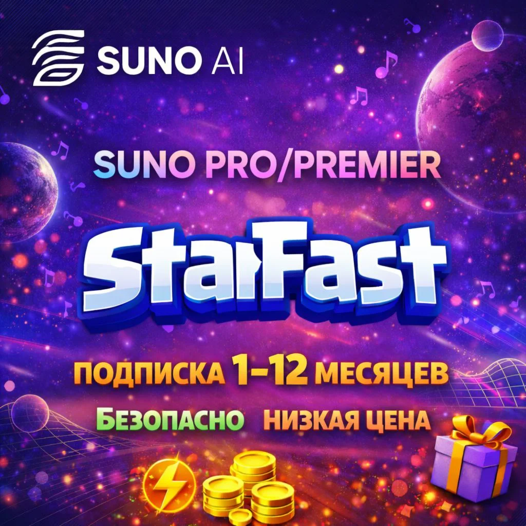 SUNO AI | ПОДПИСКА НА ВАШ АККАУНТ | PRO | PREMIER