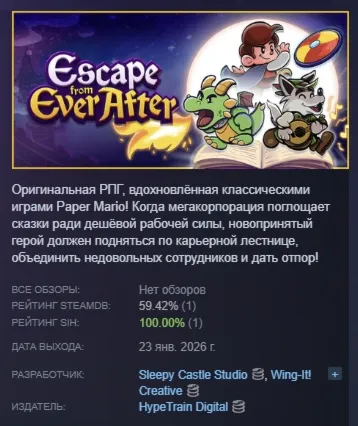 Escape from Ever After АВТОДОСТАВКА STEAM РОССИЯ