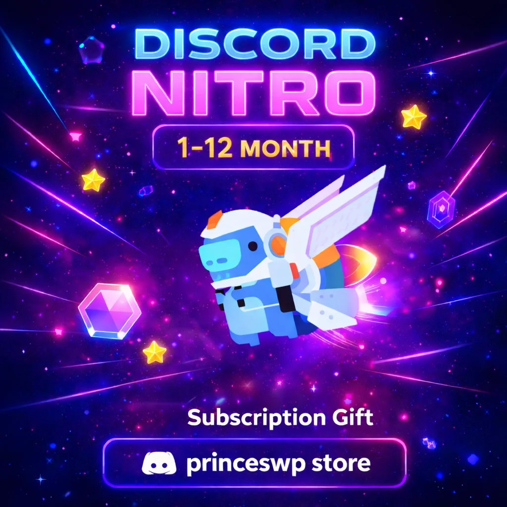 ✨🚀 Discord Nitro 1-12 Month Subscription Gift🔑