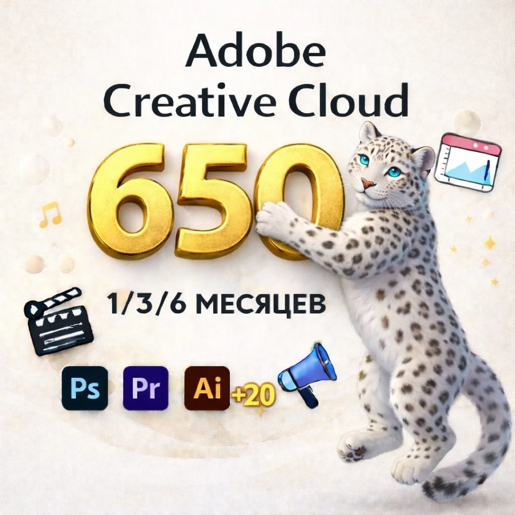 Adobe Creative Cloud 1/3/6-Month Subscription