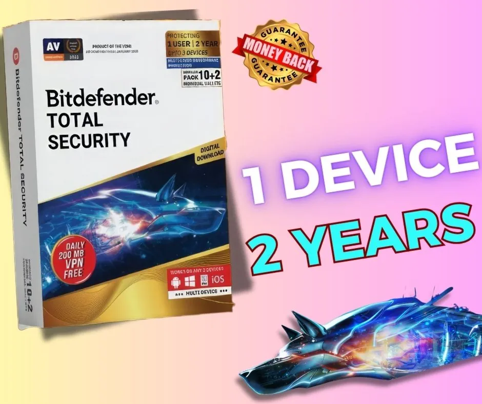 Bitdefender Total Security 1 устройство 2  ключ.