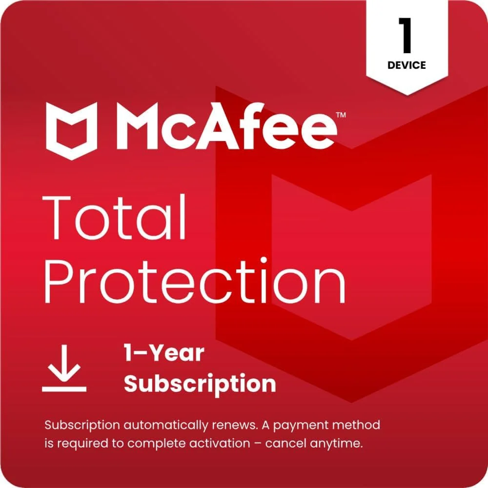 МГНОВЕННО => Ключ McAfee VPN на 1 устройство на 1 год,