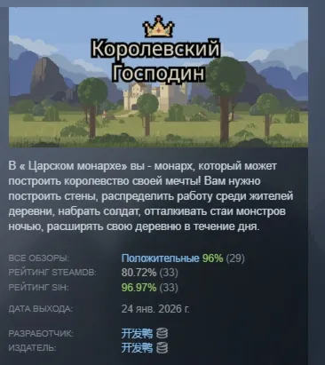 Королевский Господин АВТОДОСТАВКА STEAM РОССИЯ