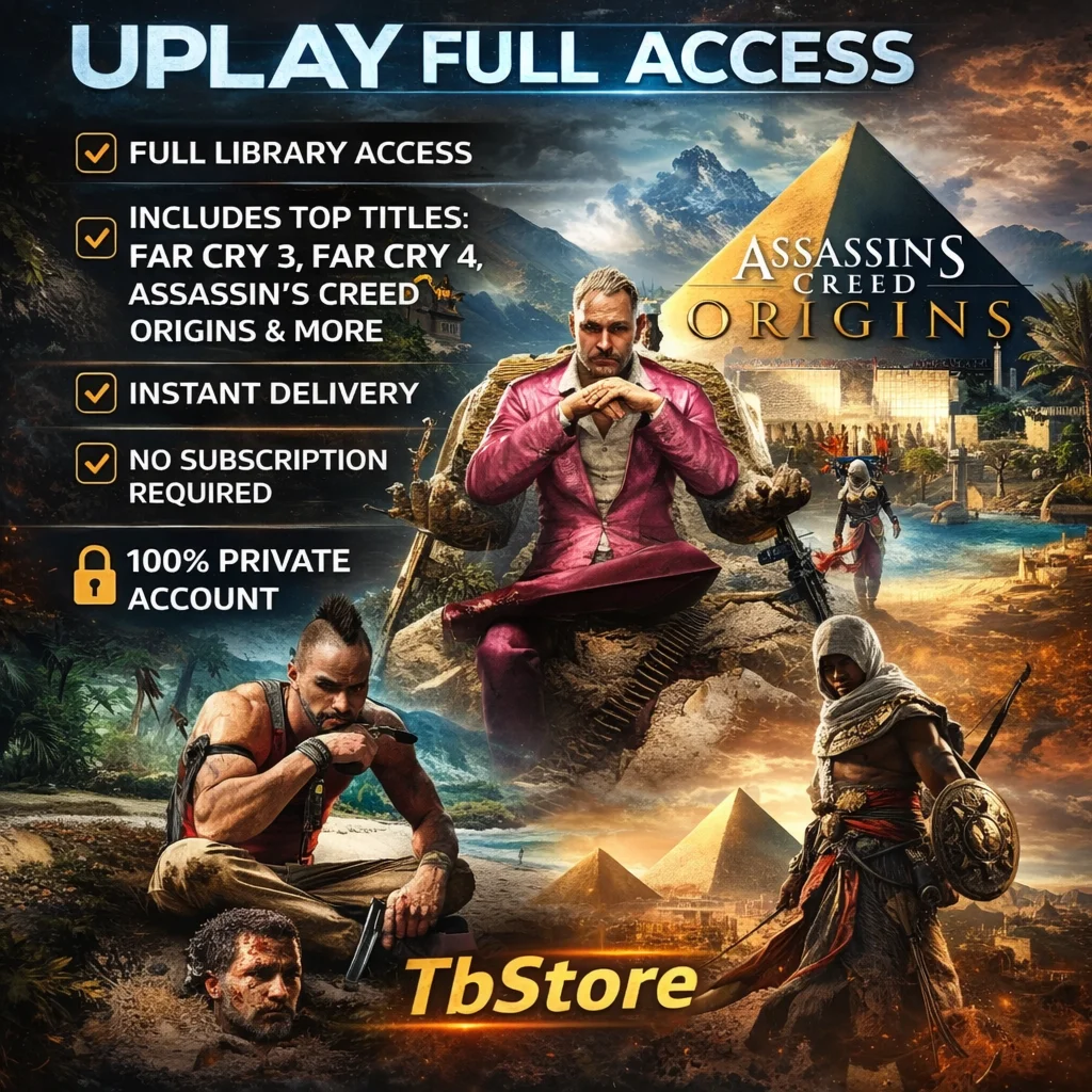 Uplay Account | Far Cry 3, Far Cry 4, AC Origins