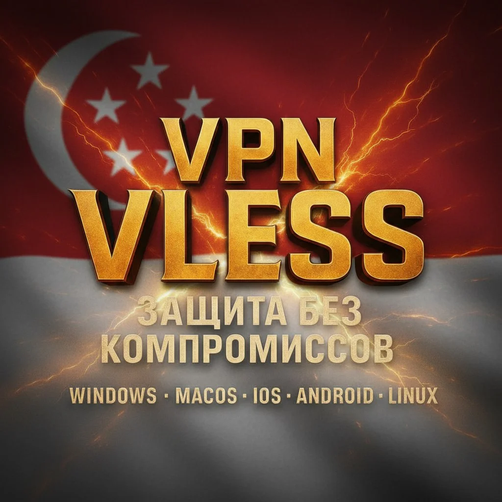 VLESS VPN (Сингапур) | Автовыдача | Без блокировок
