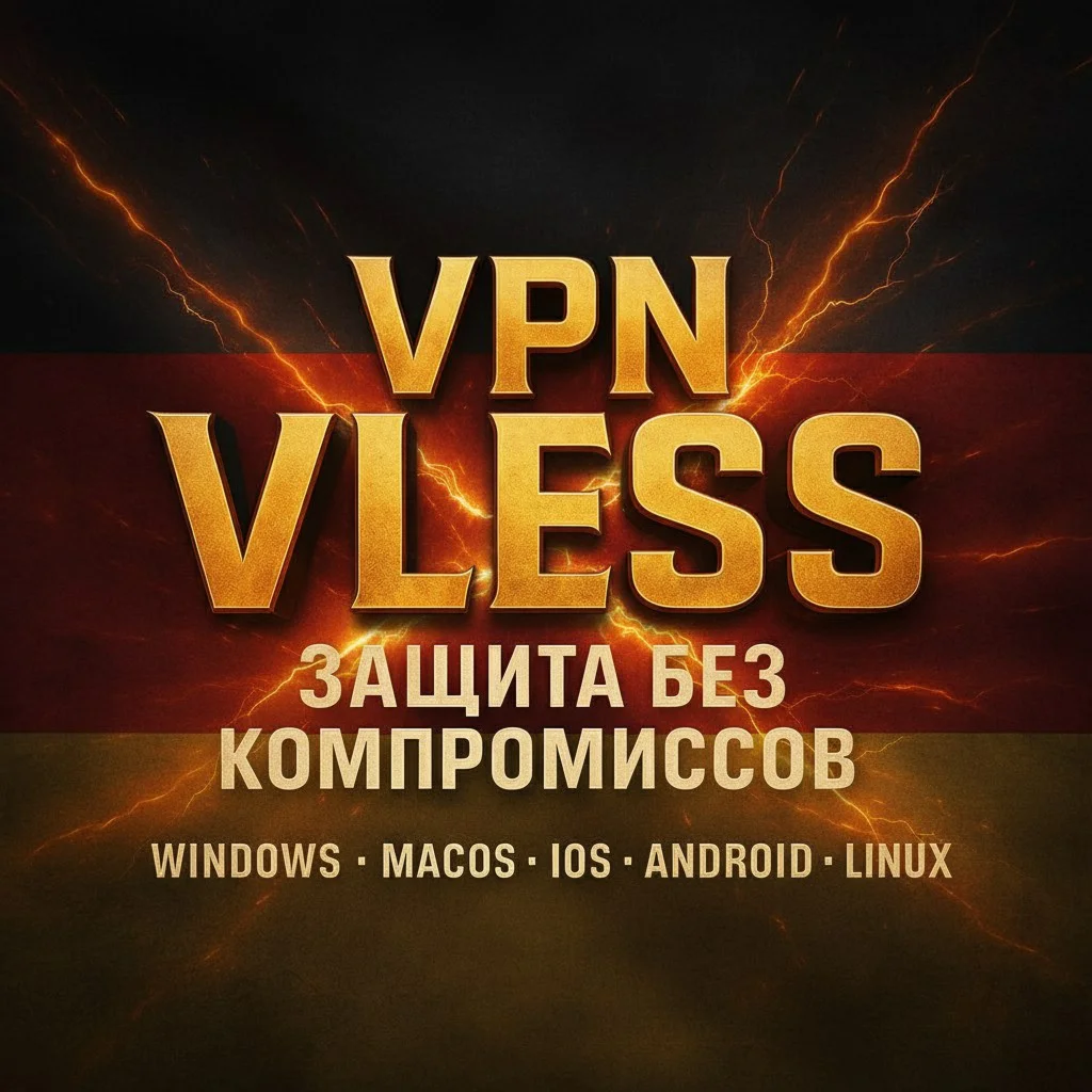VLESS VPN (Германия) | Автовыдача | Без блокировок