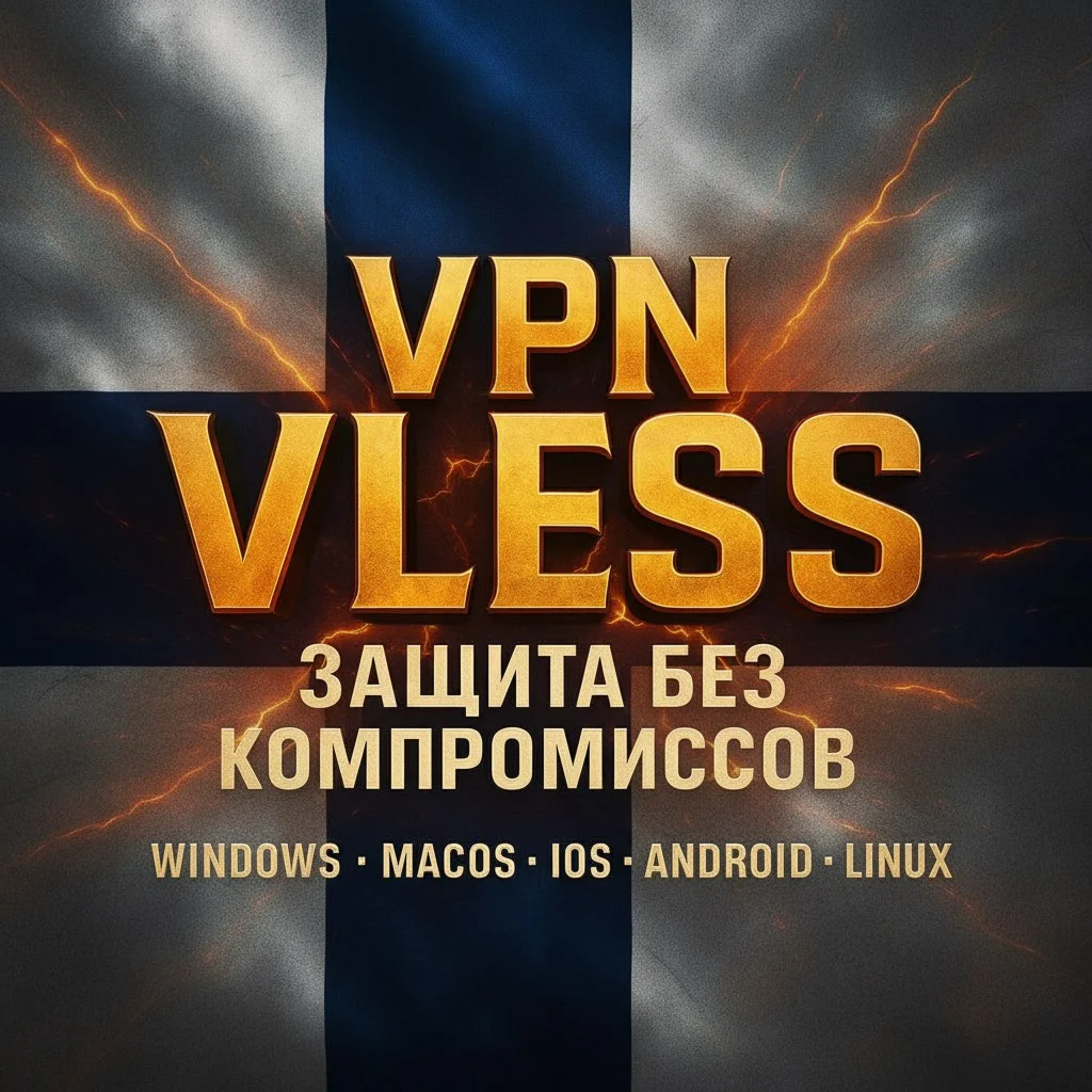 VLESS VPN (Финляндия) | Автовыдача | Без блокировок