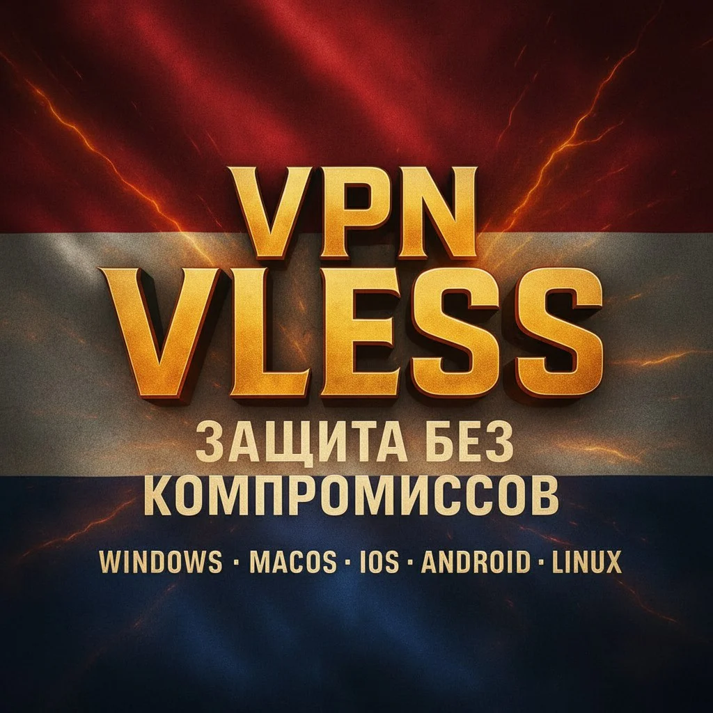 VLESS VPN (Голландия) | Автовыдача | Без блокировок