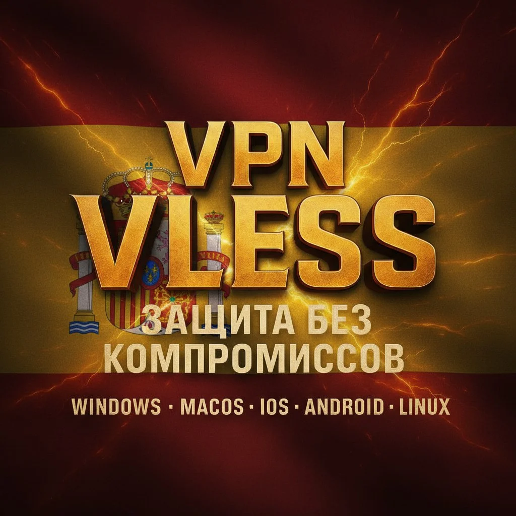 VLESS VPN (Испания) | Автовыдача | Без блокировок